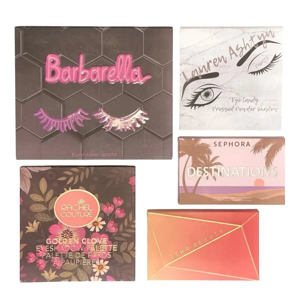 NEW Makeup Lot of 5 Eyeshadow Palettes Sephora Barbarella Rachel Couture Ashtyn